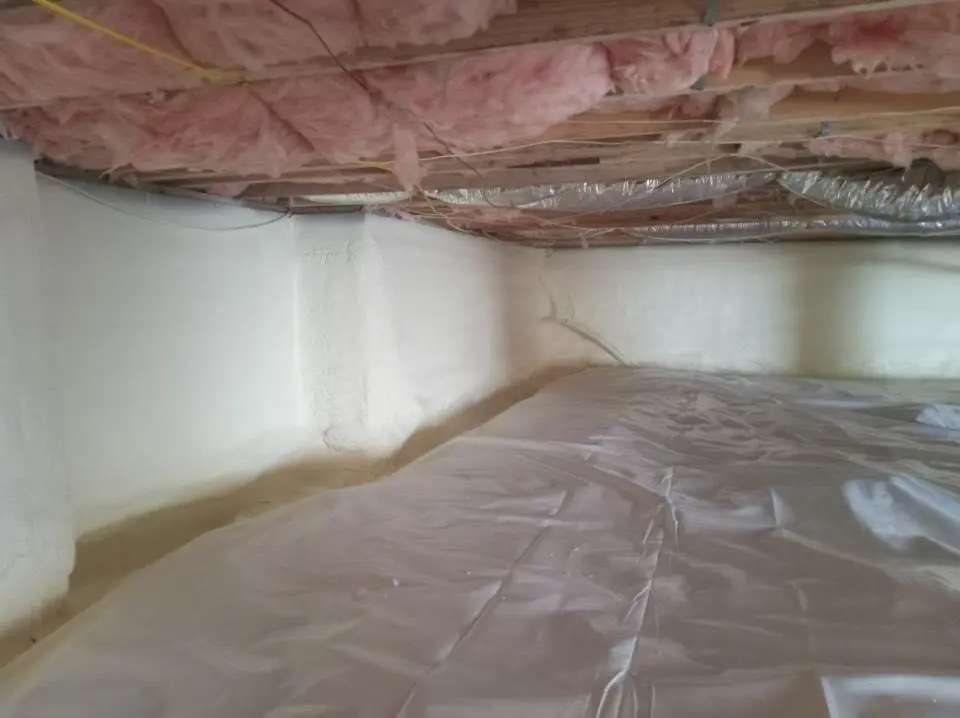 Crawl space encapsulation with closed-cell spray foam for Roof Maintenance in Union Beach